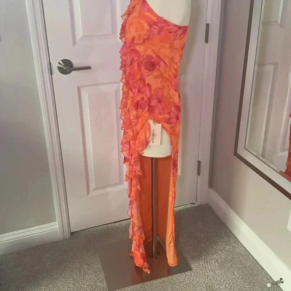 SHEIN Bae strapless dress/swim, cover-up NWT, size large - Picture 2 of 12